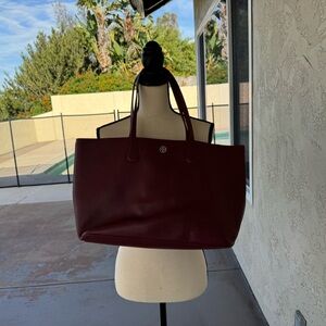 Tory Burch Deep Red Tote Bag